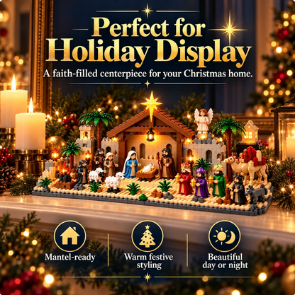 Nativity Advent Calendar – 24-Day Buildable Christmas Nativity Set